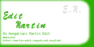 edit martin business card